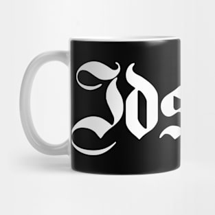 Idstein written with gothic font Mug